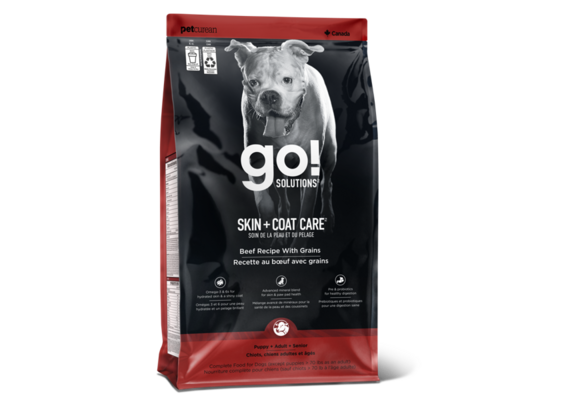 *New*Go! Dog Skin & Coat Beef w/Grains 3.5lb