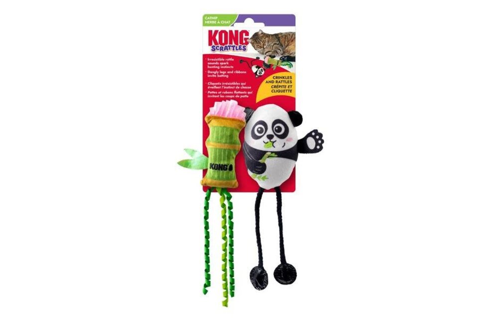 Kong Scrattles Panda 2PK | Cat