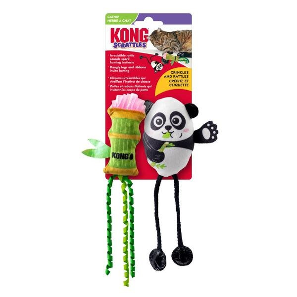 Kong Scrattles Panda 2PK | Cat