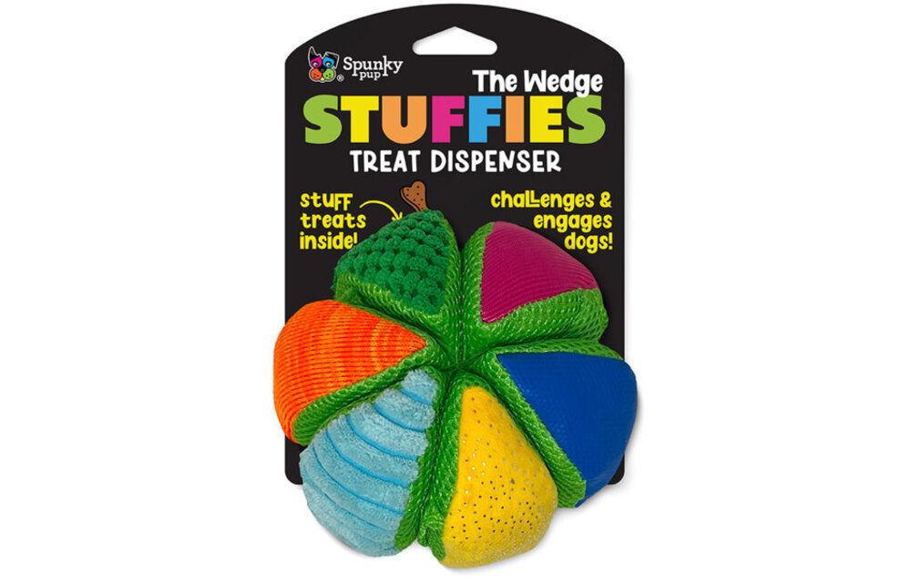 Spunky Pup  Stuffies Treat Dispensing The Wedge