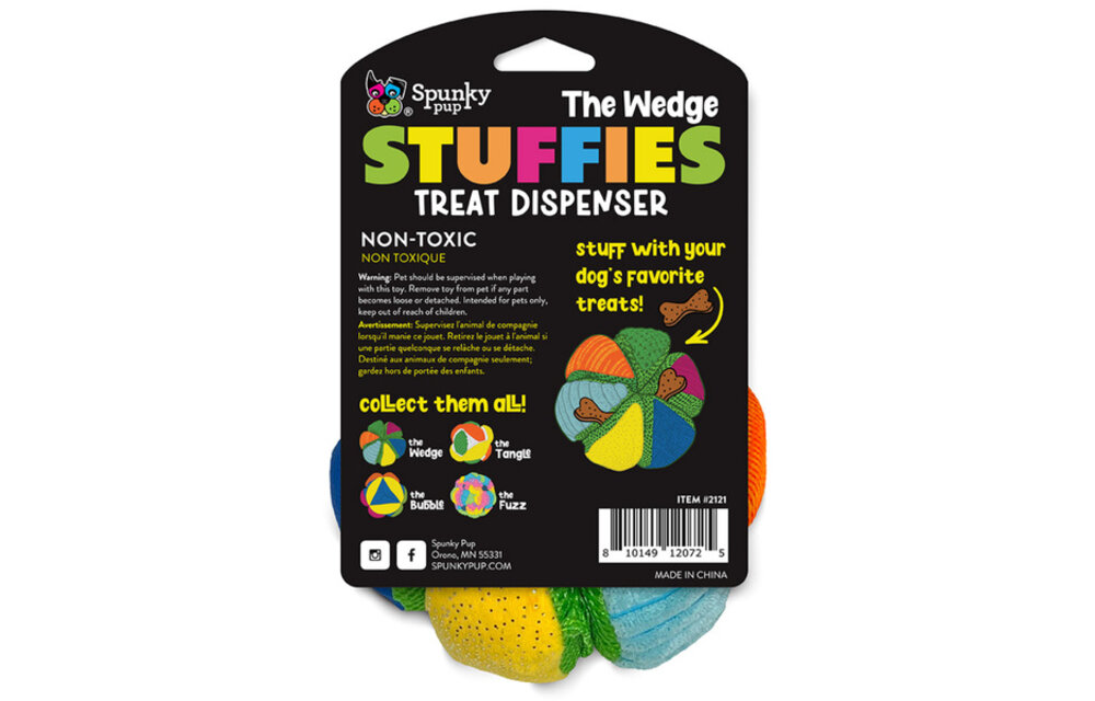 Spunky Pup  Stuffies Treat Dispensing The Wedge