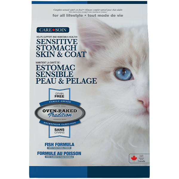 Oven-Baked Tradition Cat Care Sensitive Stomach All Life Stages Grain Free Fish 5lb