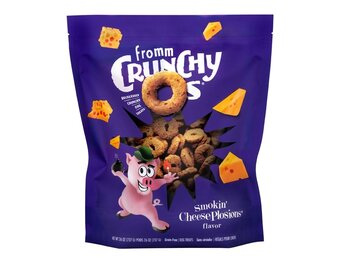 Fromm Dog Crunchy O's Smokin' Cheese Plosions Treats 26oz