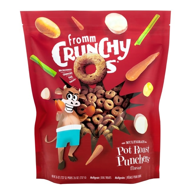 Fromm Dog Crunchy O's Pot Roast Punchers Treats 26oz