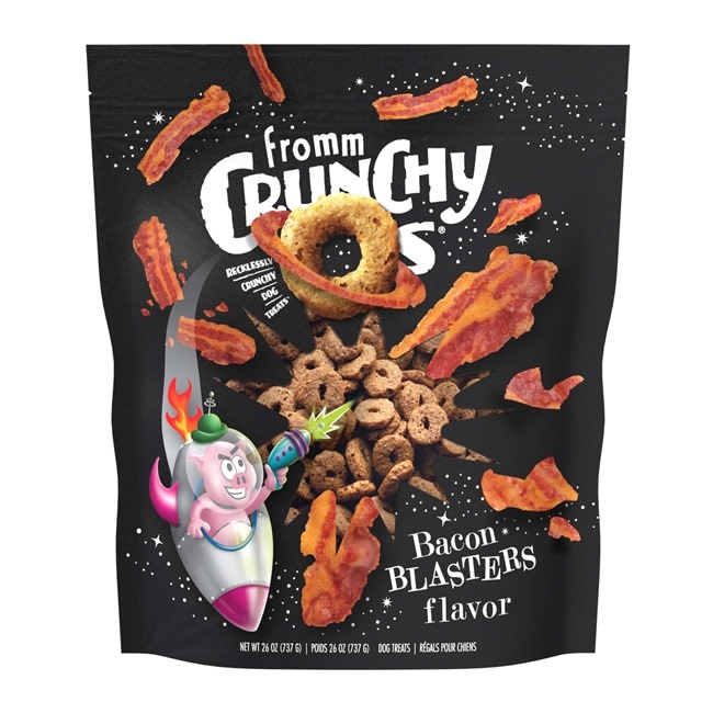 Fromm Dog Crunchy O's Bacon Blasters Treats 26oz