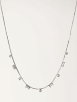 Josie Crystal Necklace Silver