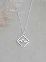 Glee Jewelry Ridge Necklace Silver