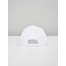 Casquette blanche unisexe FIJM 2022 logo bleu brodé