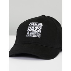 Casquette noire unisexe FIJM 2022 logo rond brodé