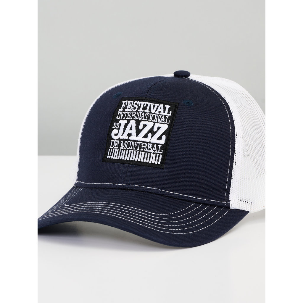 2022 FIJM Trucker Unisex Navy Blue Cap Embroidered Squared Logo