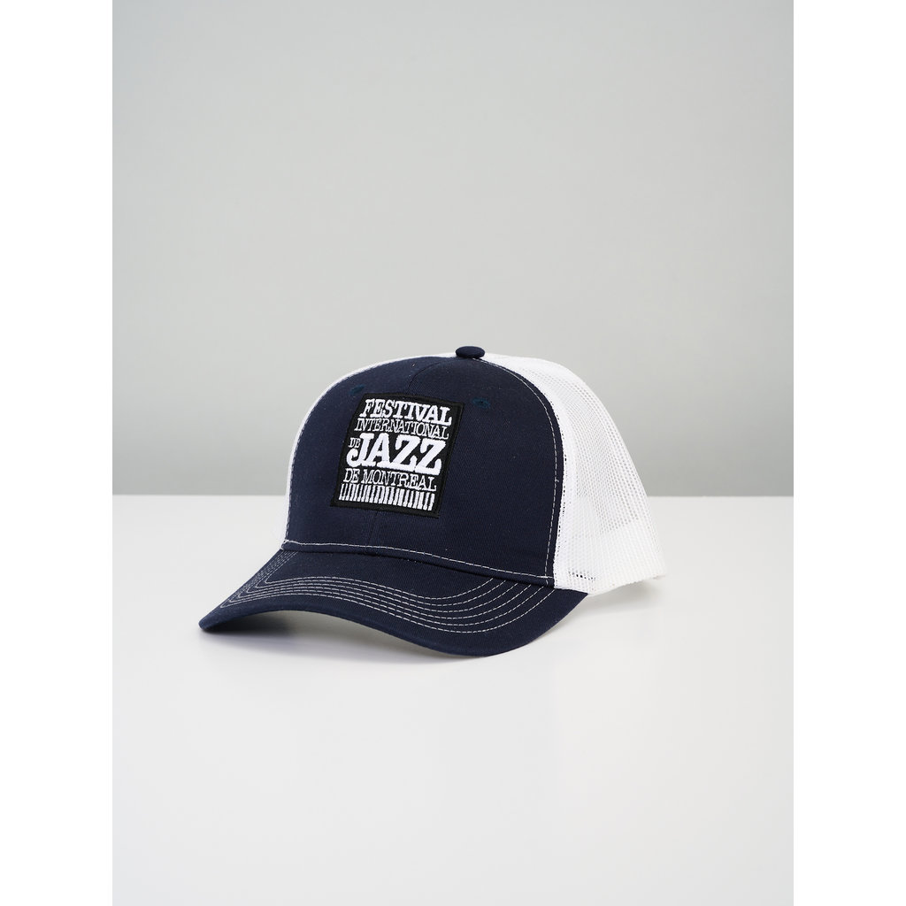 2022 FIJM Trucker Unisex Navy Blue Cap Embroidered Squared Logo