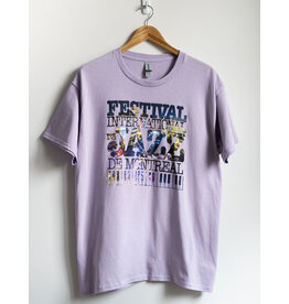 T-shirt mosaïque affiche violet FIJM 2023