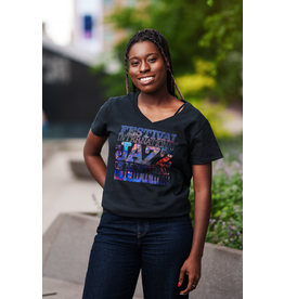 City of Montreal Mosaic FIJM Women’s V-Neck T-Shirt