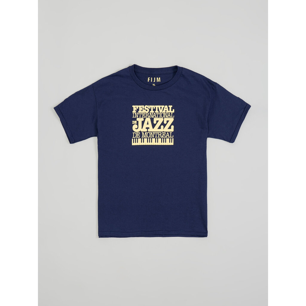 T-shirt pour enfants à logo contrasté classique FIJM