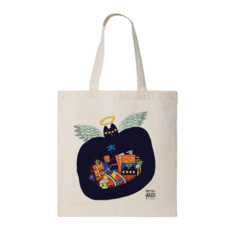 Ste-Cat City Beige Tote – Chien Champion 2025