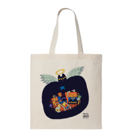 Tote beige Ste-Cat ville - Chien Champion