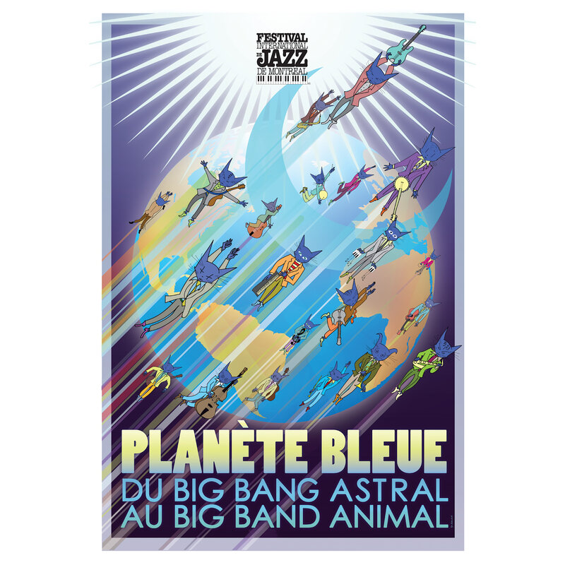 POSTER PLANETE BLEU