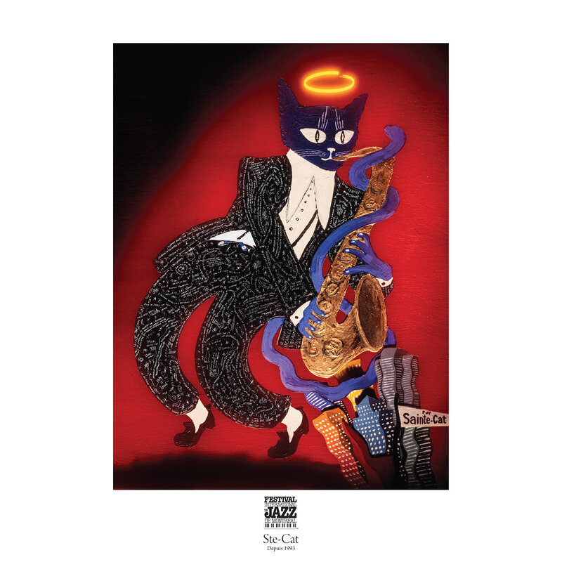 POSTER SAX CAT