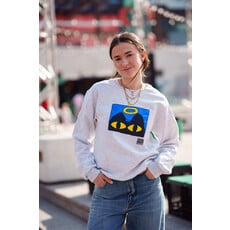 Grey Crewneck Cat eyes - Chien Champion 2025