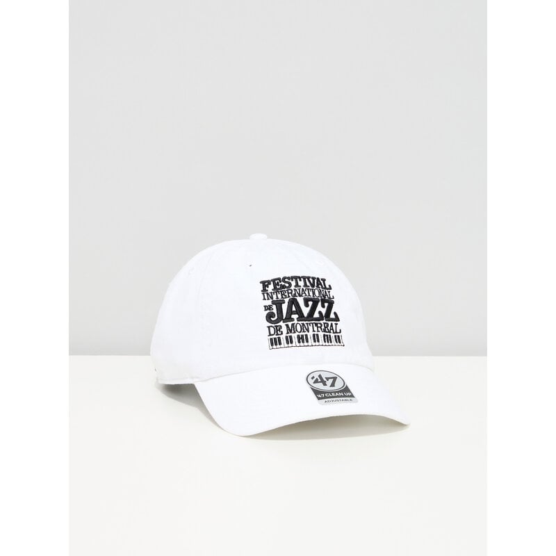 Casquette blanche classique du Festival International de Jazz de Montréal