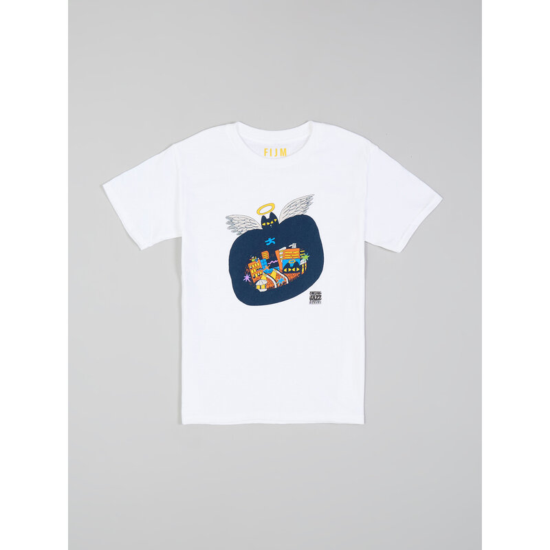 Youth Ste-Cat City White T-shirt - Chien Champion 2025