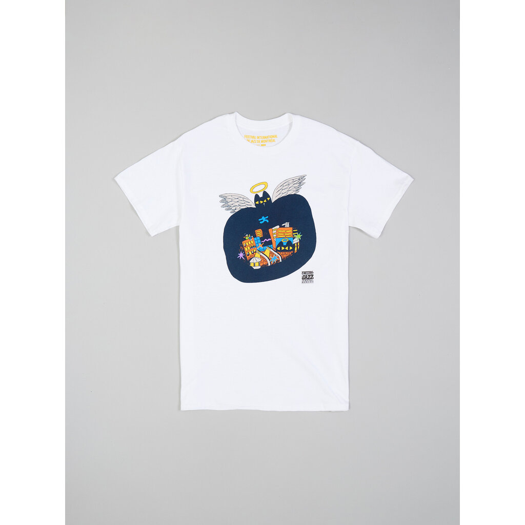 Ste-Cat City White T-Shirt – Chien Champion 2025
