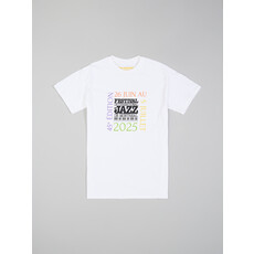 T-shirt carré daté multicolore du FIJM 2025