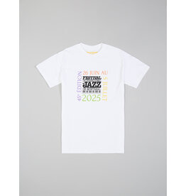 T-shirt carré daté multicolore du FIJM 2025