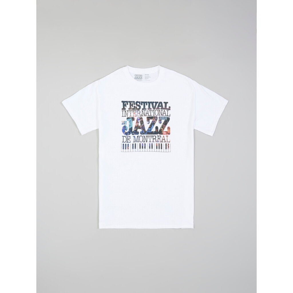 T-shirt mosaïque blanc du FIJM