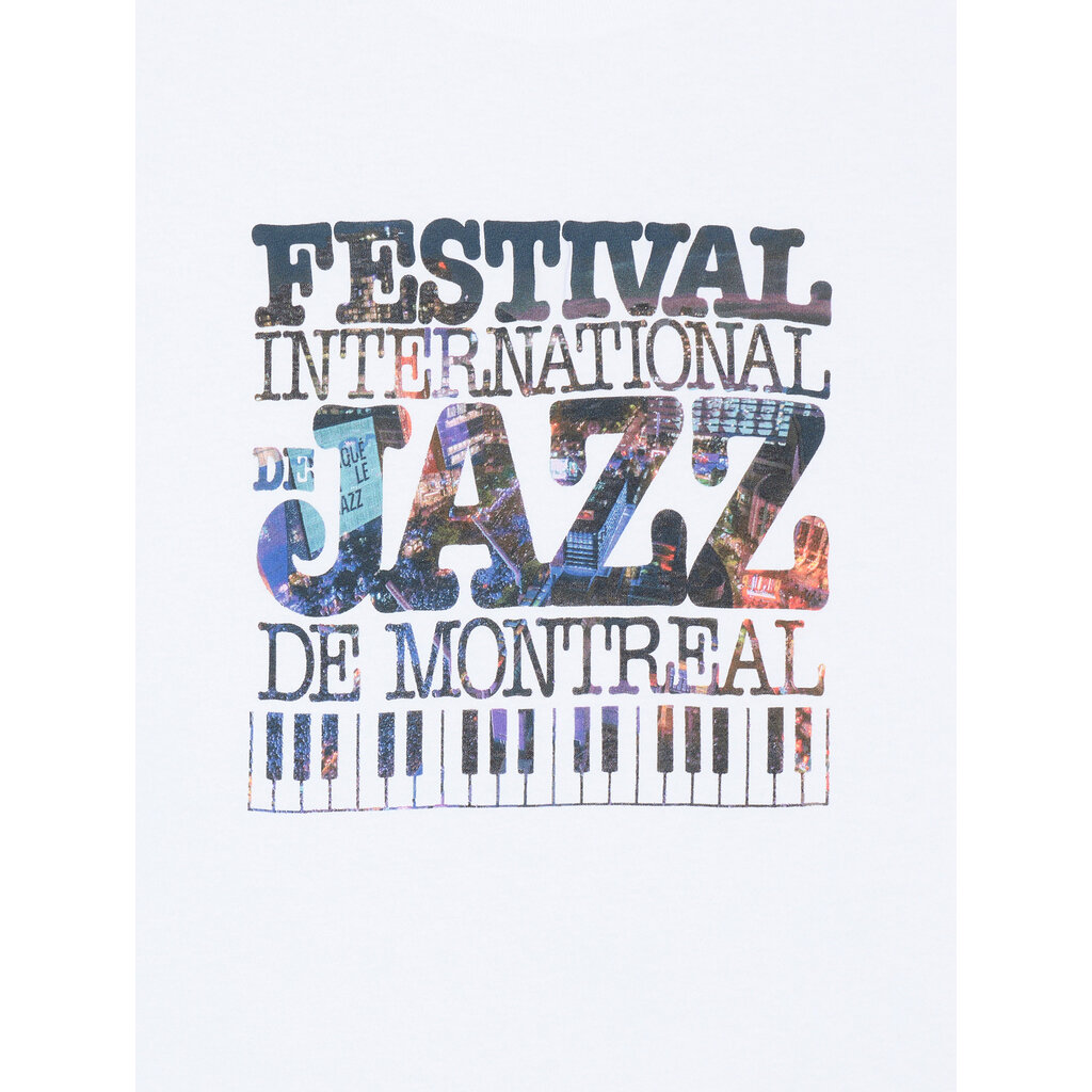 T-shirt mosaïque blanc du FIJM