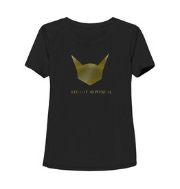 T-shirt femme noir - Ste-Cat Montréal