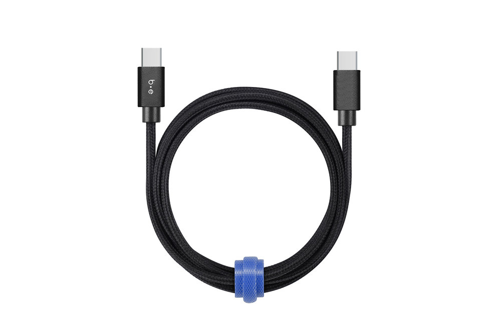 Blu Element | Charge/Sync USB-C to USB-C Cable 10ft Black 107-1523