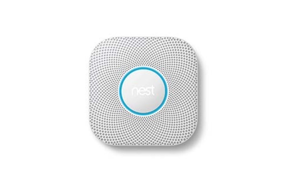 Google | Nest Protect white smart home 2nd generation smoke alarm (Wired)