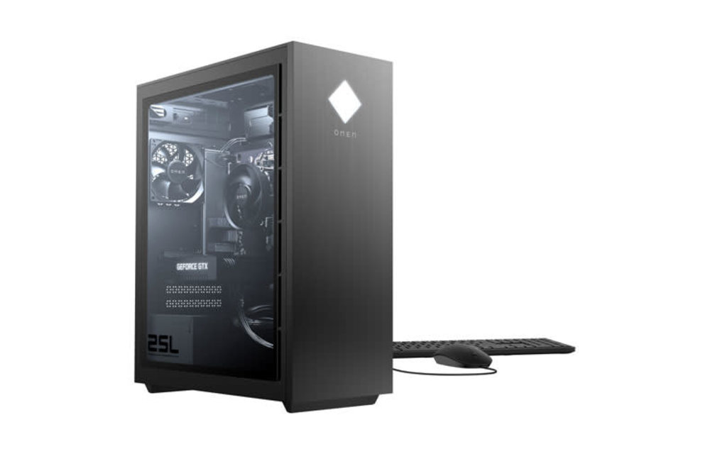HP | Omen Gaming Desktop 25L Ryzen 5-3600 1TB HDD 256GB SSD 16GB 2060 W10 Home 1YR GT12-0119