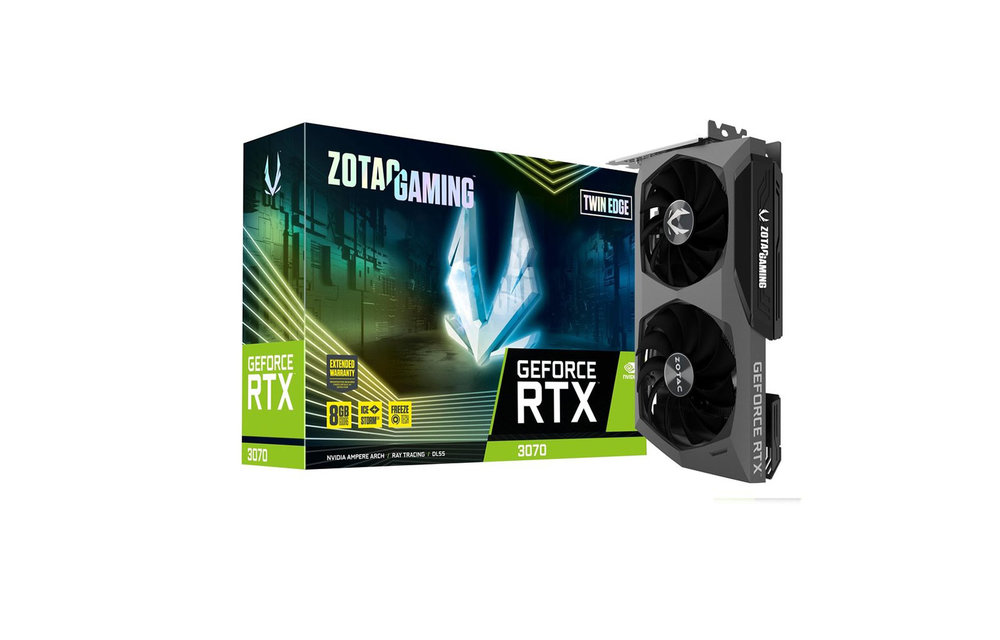 Zotac | Video Card GeForce RTX 3070 Twin Edge 8GB GDDR6 256B 3DP/HDMI ZT-A30700E-10P