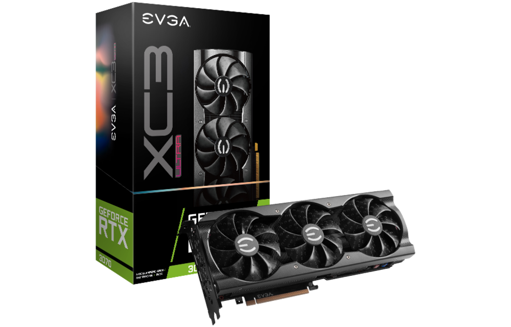 EVGA | Video Card GeForce RTX 3070 XC3 ULTRA 8GB GDDR6 iCX3 Cooling ARGB 08G-P5-3755-KR