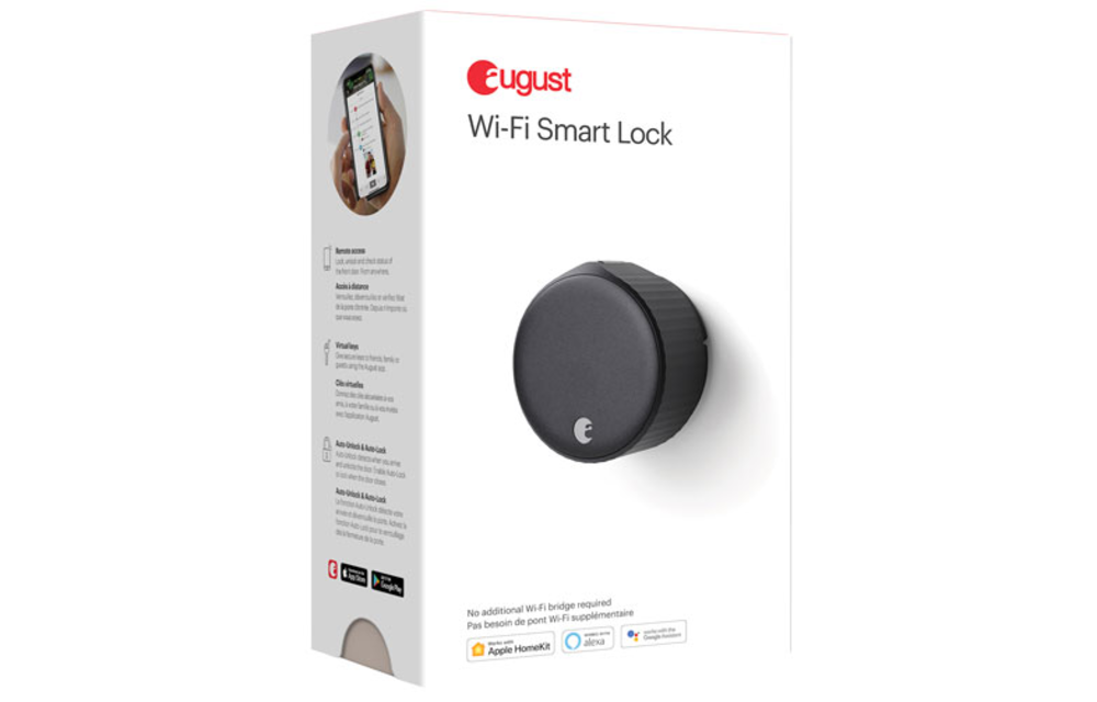 August | Wi-Fi Smart Lock (4th Generation) - Matte Black | AUG-SL05-M01-G01-C