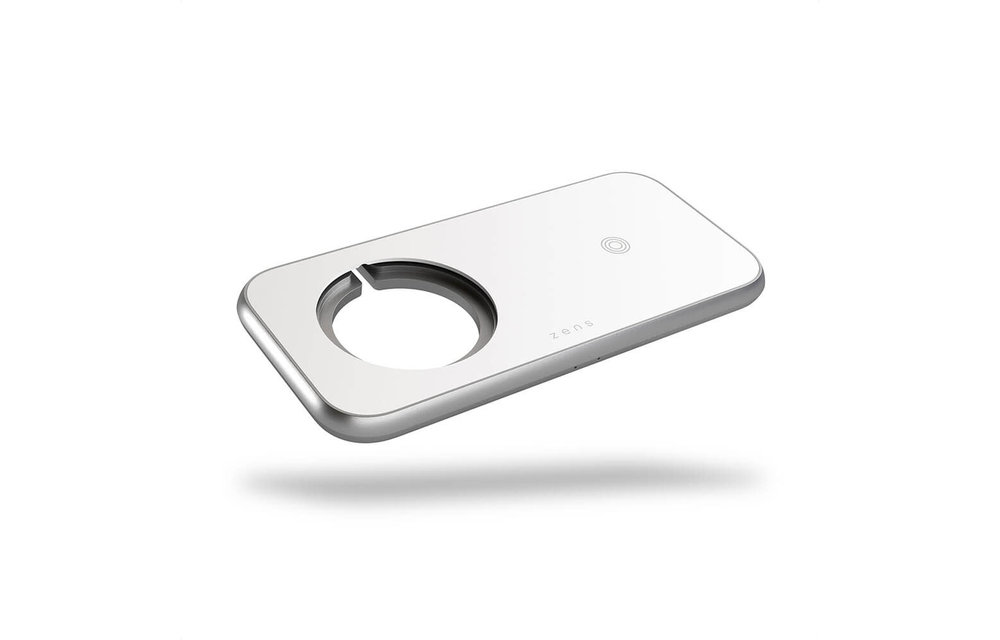 ZENS | Aluminium 3-1 Wireless Charger w/ 45W USB PD for Magsafe - White | ZEDC16W/00