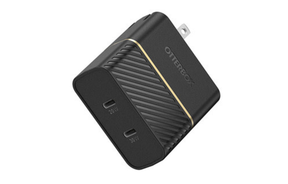 Otterbox | 50W Black Dual Port USB-C PD (20W) + USB-C PD (30W) Wall Charger | 15-08530