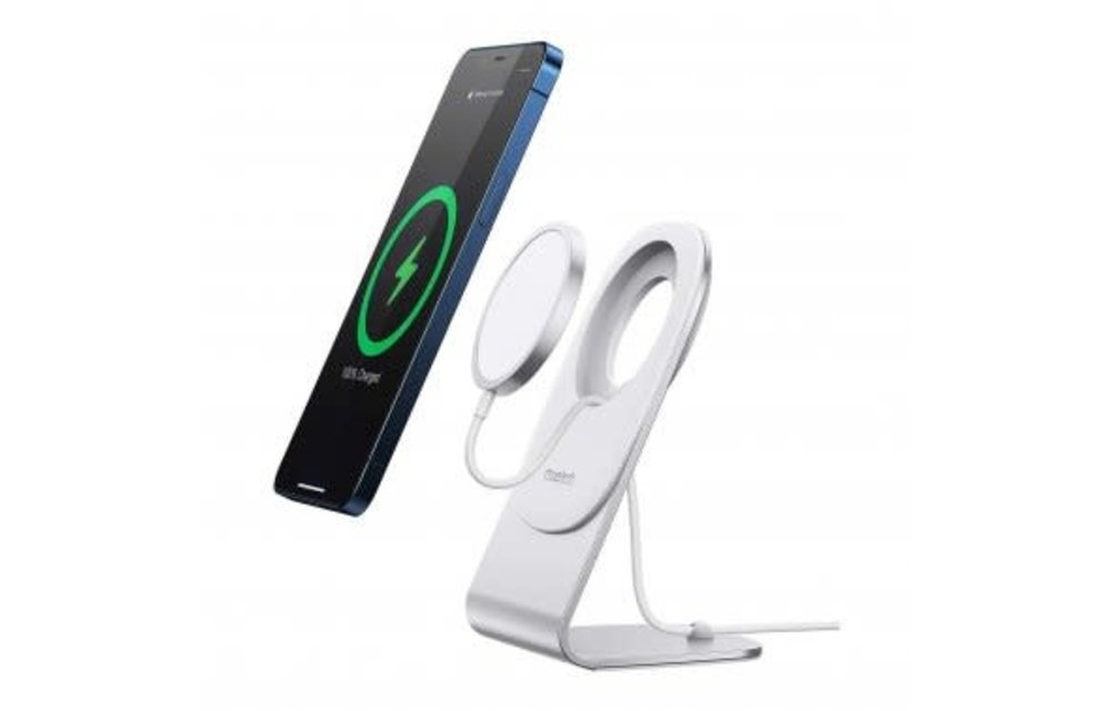 CHOETECH | Desktop Magsafe Holder Stand - Magsafe Charger Sold Seperately - Silver | 15-09359
