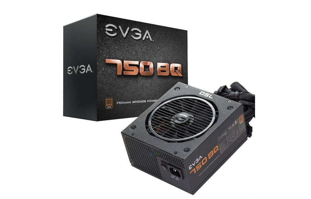 EVGA | Power Supply 750W 750 BQ 80+Bronze Semi Modular +12V 140mm Fan 750W
