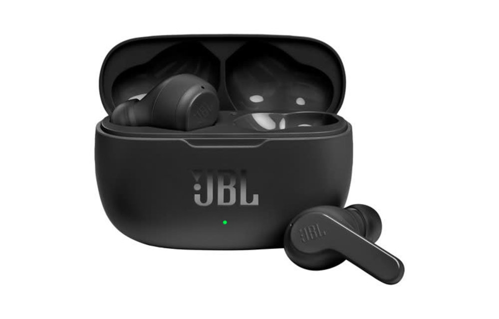 JBL | Vibe 200TWS In-Ear Sound Isolating Truly Wireless Headphones - Black JBLV200TWSBLKAM PROMO END 2/2 REG $99.99