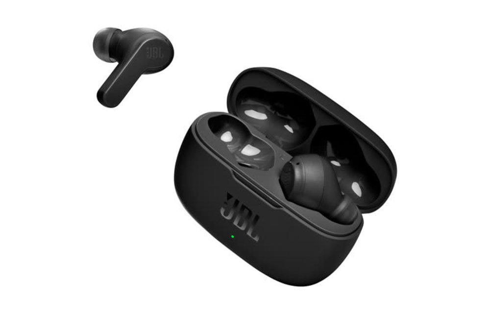 JBL | Vibe 200TWS In-Ear Sound Isolating Truly Wireless Headphones - Black JBLV200TWSBLKAM PROMO END 2/2 REG $99.99
