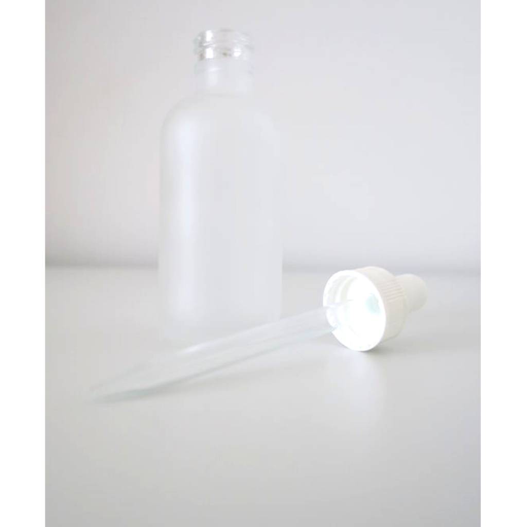 10 frosted glass dropper bottles 50 ml