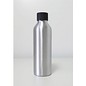 10 aluminium bottles with black cap 150 ml