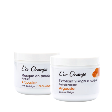 Duo Exfoliant et Masque L'or orange