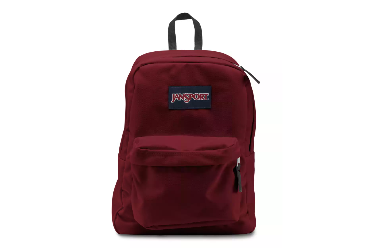 viking red jansport backpack