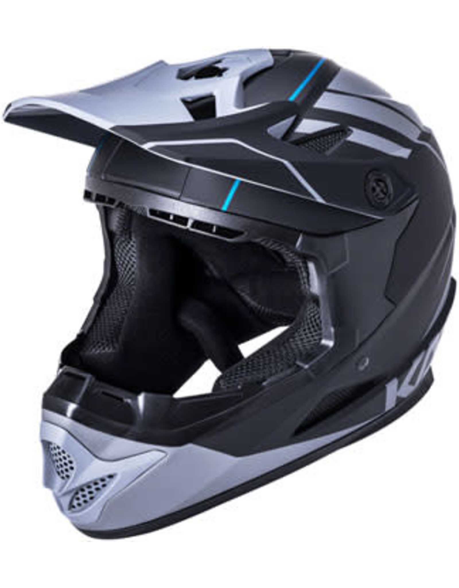 Kali Protectives Zoka Youth Full Face Helmet Black Gray Youth