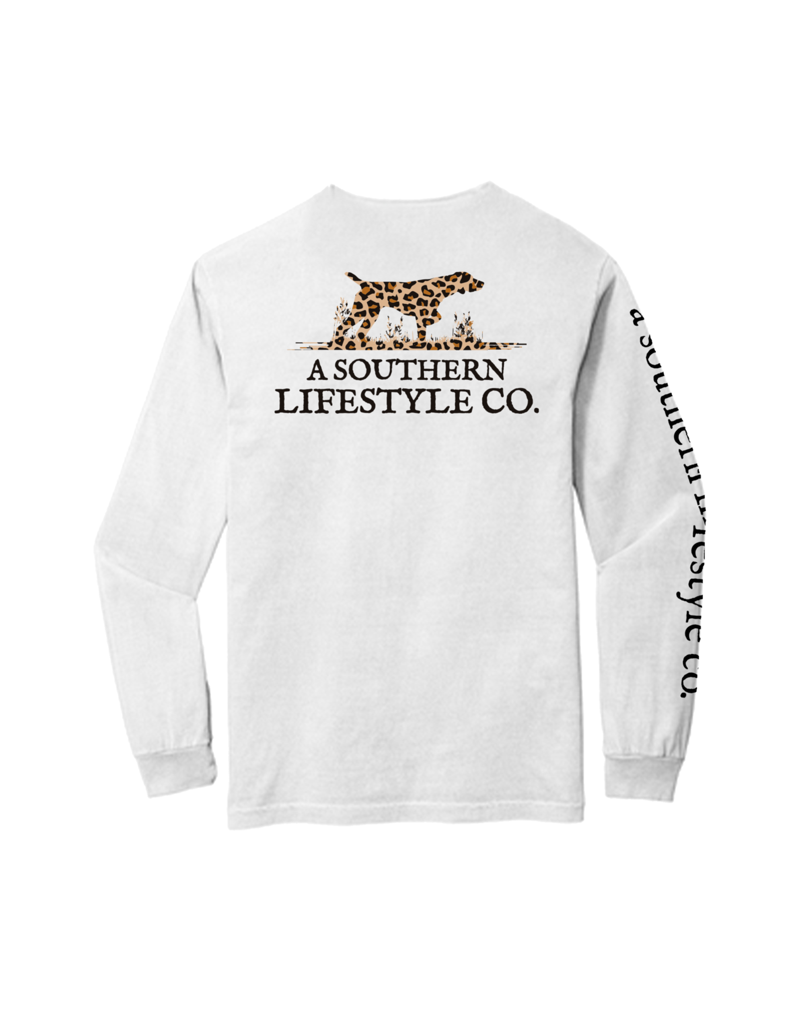 A Southern Lifestyle Co. Southern Lifestyle Leopard Logo LS Tee