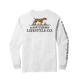 A Southern Lifestyle Co. Southern Lifestyle Leopard Logo LS Tee